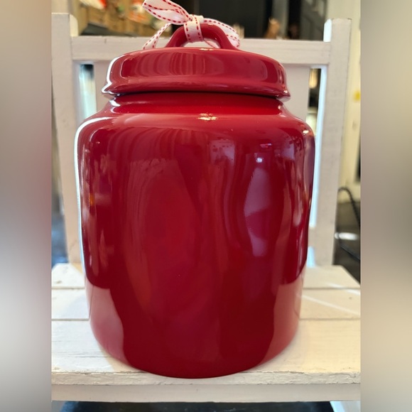 Rae Dunn Red Ceramic Canister - Picture 3 of 3